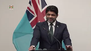 Fijian Attorney-General holds press conference on the Inflation Mitigation Package