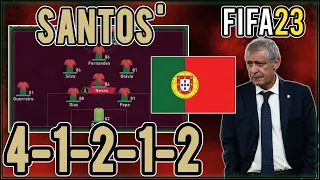 Replicate Fernando Santos' 4-1-2-1-2 Portugal Tactics in FIFA 23 | Custom Tactics Explained