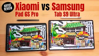 Xiaomi Pad 6S Pro vs Samsung Tab S9 for drawing
