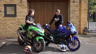 Yamaha R3 vs Kawasaki Ninja 400 Ride Review | Keep Britain Biking