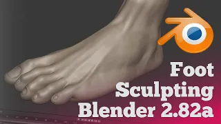 Quarantine Practice - Foot Sculpting in Blender 2.82a