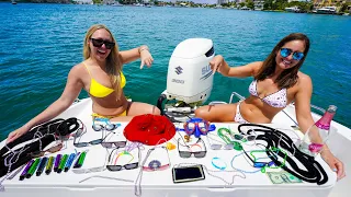 BOCA BASH Clean Up & TREASURE HUNTING!  GIANT Boat Party! 2024