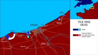 Dieppe Raid 1942, Every Hour