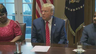 President Trump Attends a Meeting and Photo Opportunity with Black Leaders