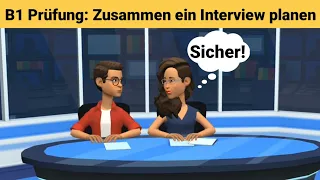 Mündliche Prüfung deutsch B1 | Gemeinsam etwas planen/Dialog |sprechen Teil 3: Das Interview