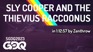 Sly Cooper and the Thievius Raccoonus by Zenthrow in 1:12:57 - Summer Games Done Quick 2023
