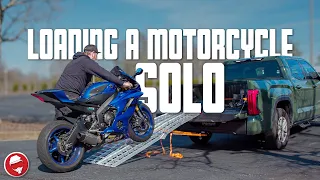 THIS is the ONLY way you should load a bike into a truck!