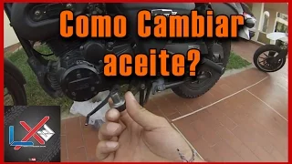 Como cambiar el aceite a una moto