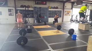 Box Jumps and Power Cleans