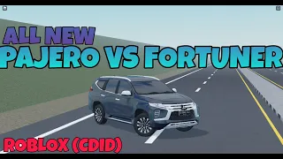 ALL NEW FORTUNER VS PAJERO DAKAR  | Roblox Car Driving