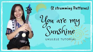 You Are My Sunshine Ukulele Tutorial ☀️ (2 Strumming Patterns) 🎸