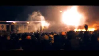 Огонь и взрывы, Киев ул.Грушевского.19.01.2014