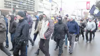 Марш справедливості цивільного корпусу полку "Азов" в Івано-Фракнівську