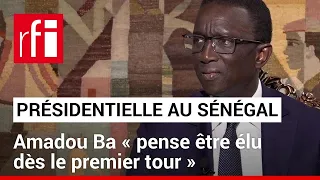 Présidentielle au Sénégal : le Premier ministre Amadou Ba « pense être élu dès le premier tour »