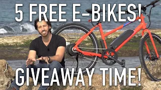 I'm giving away 5 FREE E-BIKES to make 2020 better!