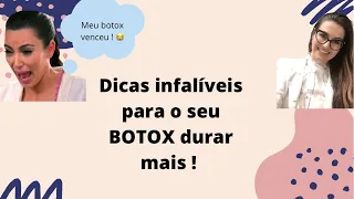 Dicas infalíveis para o BOTOX durar mais ! 😉