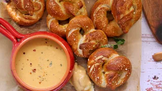 Soft Pretzels with Beer Cheese Dip