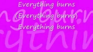 Anastacia ft Ben Moody - Everything Burns Lyrics On Screen