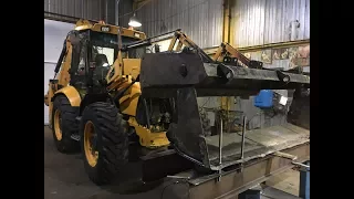 🆘JCB4CX🚜Правим-ВАРИМ челюсть переднего ковша экскаватора погрузчика👍=2часть