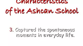 the ashcan school of artists