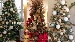 ARBOLES  de NAVIDAD en TENDENCIA 2023- 2024 🎄 IDEAS para DECORAR el ARBOL DE NAVIDAD