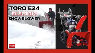 TORO E24 Electric Snow Blower In Action With Donyboy73!