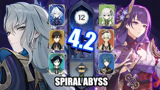 C0 Neuvillette Hyper Carry & C0 Raiden Hyperbloom | 4.2/4.3 Spiral Abyss Floor 12 Genshin Impact