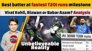 Who was better batter at fastest 3000 T20I runs? Virat Kohli, Rizwan or Babar Azam?