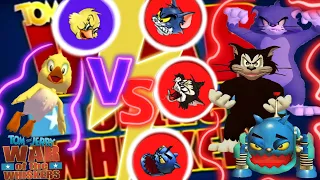 Who Will Win?! Duckling VS Tom & Butch & Robot Cat Stage Haunted Mouse