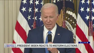 President Biden addresses the media post-2022 midterms