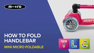 How To Fold The Handlebar on a Mini Foldable Deluxe | Micro Scooter