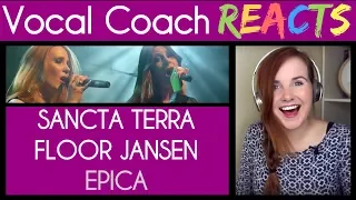 Vocal Coach reacts to Epica - Sancta Terra (feat Floor Jansen) Live Retrospect show
