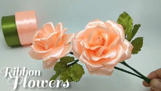 Как легко сделать розу из атласных лент своими руками