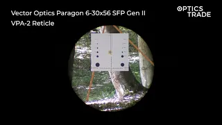 Vector Optics Paragon 6-30x56 SFP Gen II Reticle VPA-2 | Optics Trade Reticle Subtensions