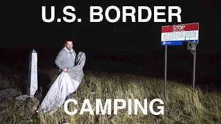 Camping On Canada-U.S. Border