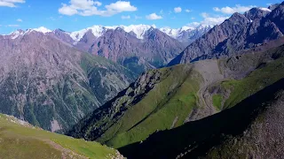 Almaty. Furmanovka 16 07 2022 The Panorama's view DRONE 4K