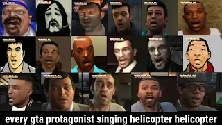 every gta protagonist singing Helicopter Helicopter