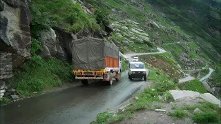 Mountain roads in India are not easy!