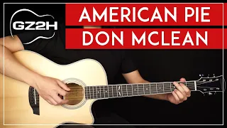 American Pie Guitar Tutorial Don McLean Guitar Lesson |Chords + Strumming|