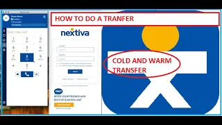 How to transfer a call using nextiva app   how to do a cold or warm transfer
