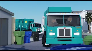 Roblox Garbage Trucks | L.A.B.O.S North Valley | Garbage Truck Compilation #2 | Part 1