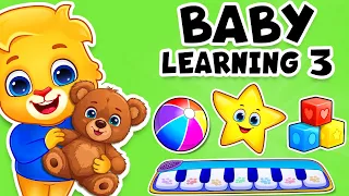 Baby Learning Videos 3: Learn To Talk, Learn First Words, Toddler Kids Songs, Colors & Dance