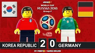 Korea Republic vs Germany 2-0 • World Cup 2018 (27/06/2018) All Goals Highlights Lego Football