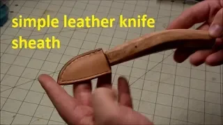 Simple Woodcarving Knife Sheath