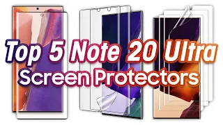 Top 5 Galaxy Note 20 Ultra Screen Protectors (3D Curved Tempered Glass & Film)!