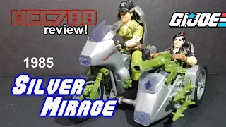 HCC788 - 1985 SILVER MIRAGE motorcycle - Vintage G.I. Joe toy review!