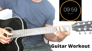 10 MIN RHYTHMIC GUITAR WORKOUT || On African Music Backing Track Congolese Rumba