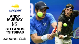 Andy Murray vs Stefanos Tsitsipas | US Open Highlights | Eurosport