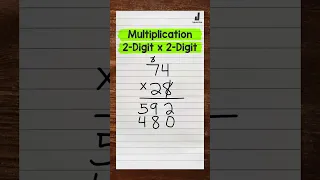 2-Digit by 2-Digit Multiplication | Math with Mr. J #Shorts