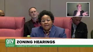 City of Charlotte Zoning Meeting - December 19, 2022